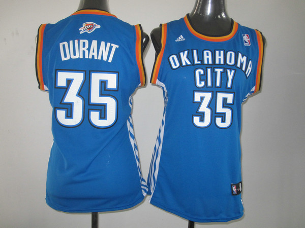  NBA Women Oklahoma City Thunder 35 Kevin Durant Swingman Blue Jersey